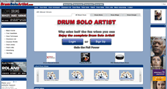 Desktop Screenshot of drumsoloartist.com